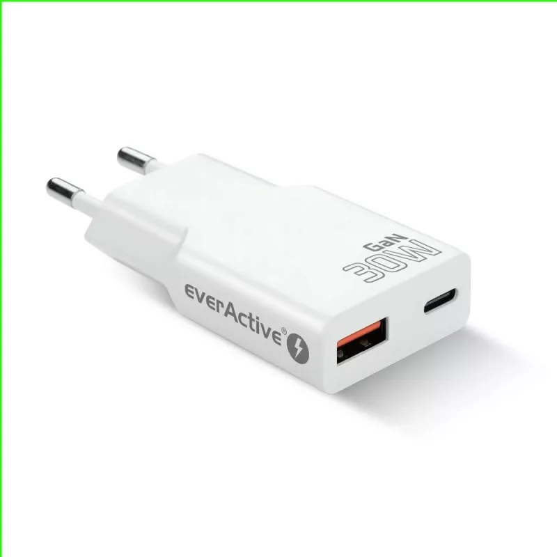Universaalne USB-seinalaadur everActive SC-380Q Super õhuke QC 3.0 — Quick Charge 3.0, kompaktne disain