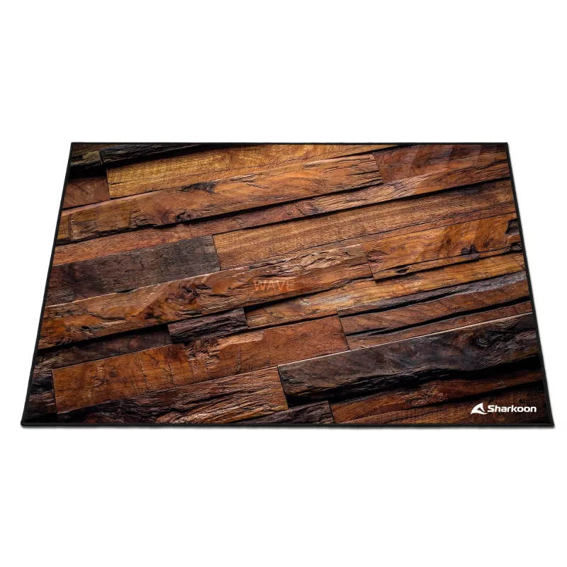 Sharkoon SKILLER SFM12 Wood mängutooli aluskate, 140 x 100 cm, pruun