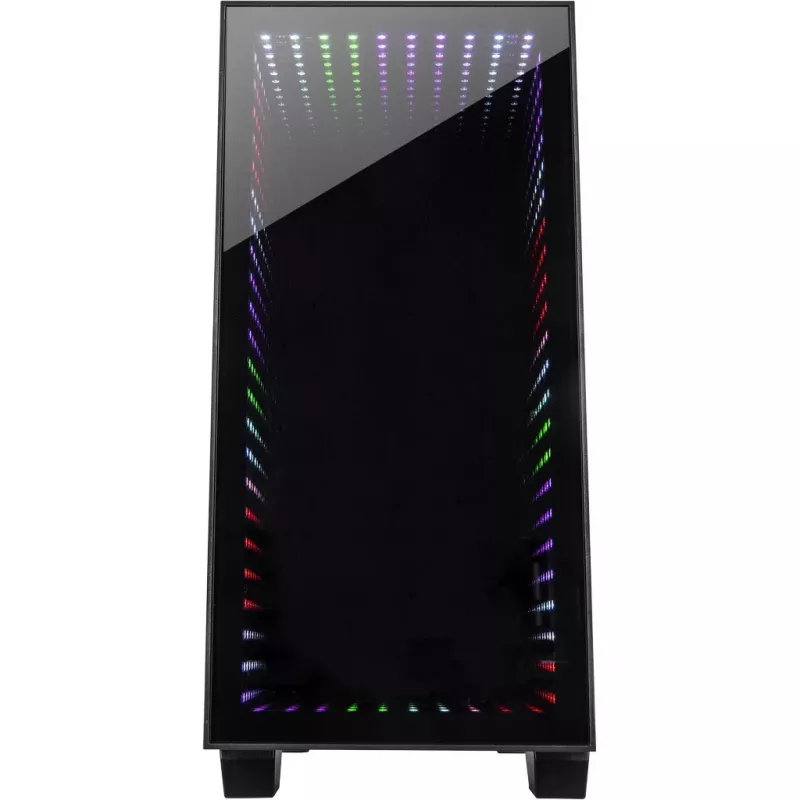 Korpus INTER-TECH X-608 INFINITY MICRO, microATX, RGB, esi- ja külgklaas, ilma toiteplokita