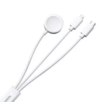 Magnetlaadija Joyroom S-IW008 Lightning USB-C 5V 1,2m valge kaabel