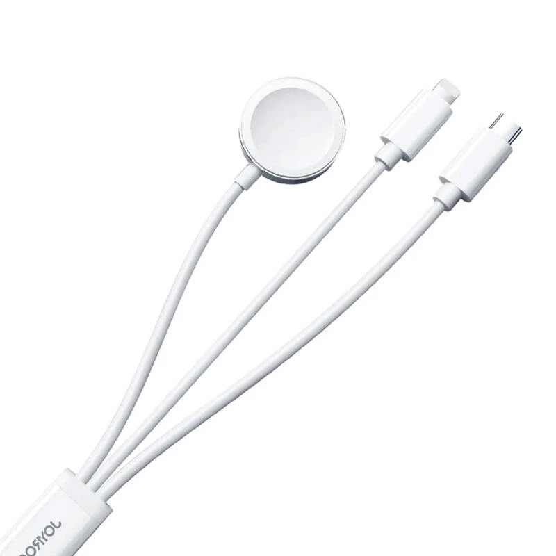 Magnetlaadija Joyroom S-IW008 Lightning USB-C 5V 1,2m valge kaabel