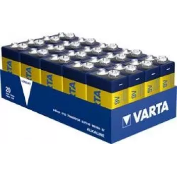 Patarei Varta Longlife 9V E-Block — 20 tk pakend