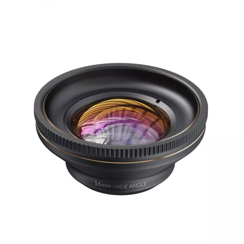 Fotoobjektiiv ShiftCam LU-WD-016-23-EF lainurkobjektiiv 16mm Must Kuldne