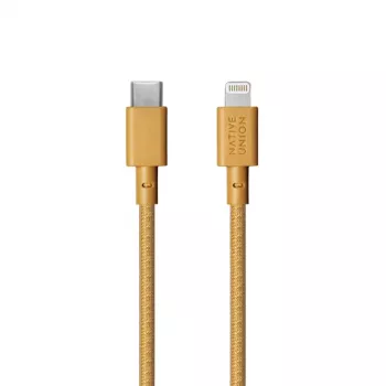 USB-A to Lightning kaabel Native Union Night kaabel — 3 m, Kollane