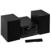 Mini Hi‑Fi stereosüsteem Adler AD 1917 — Bluetooth V5.3, CD/USB/MP3, 2×25W RMS, FM-tuuner, 4‑ribaline ekvalaiser, AUX, must