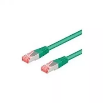 Wentronic Goobay CAT 6a paigalduskaabel, S/FTP (PiMF), roheline, 2 m - LSZH halogeenivaba, vask (93742)