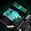 Water block EK Water Blocks akrüül messing must hõbedane