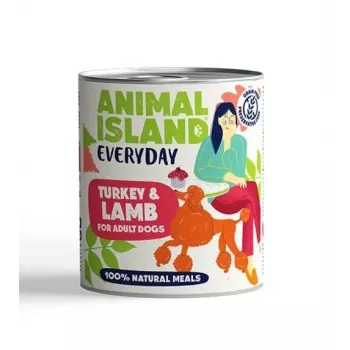 ANIMAL ISLAND Everyday Turkey and lamb - märg koeratoit - 800g