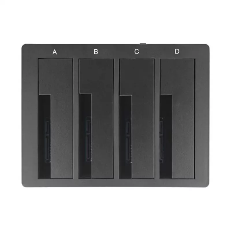 DeLOCK USB Type-C Docking Station for 4 x SATA HDD / SSD - HDD-Dockingstation Schächte: 4 - 2.5 / 3.5 gemeinsam genutzt (6,4 cm/8,9 cm gemeinsam genut