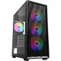 Arvutikorpus Sharkoon VK4 Rainbow ATX Must