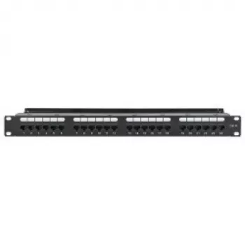 Patch-paneel INTELLINET 721035 19 tolli 1U 24-pordiline RJ45 Cat6 UTP