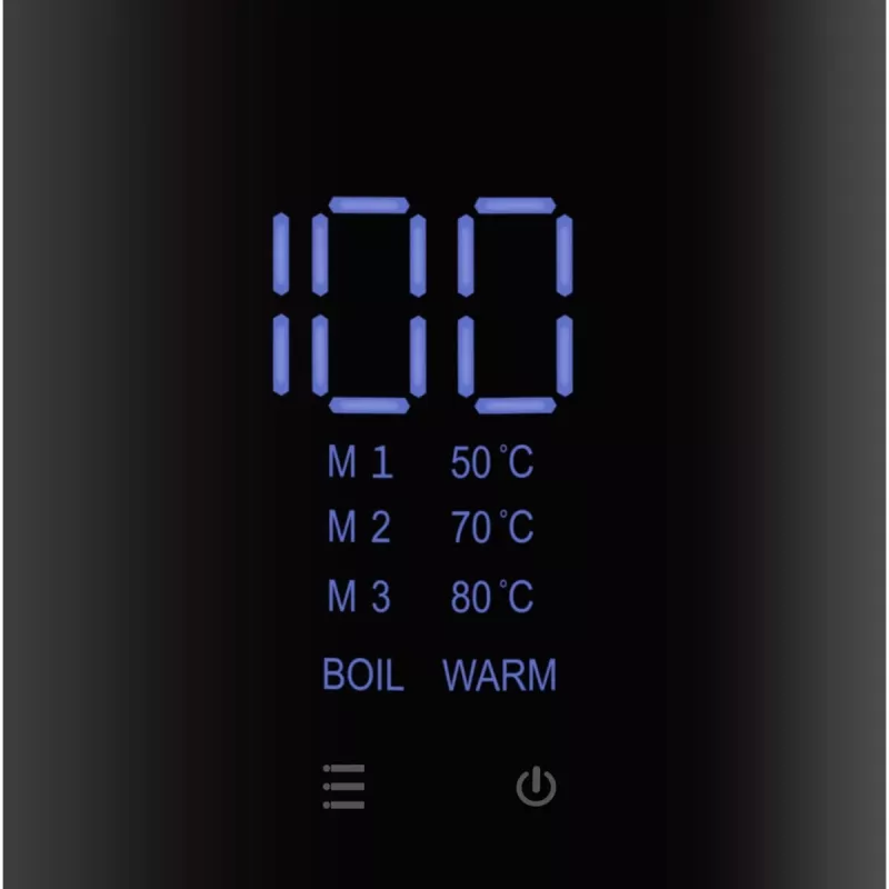 Elektriline veekeetja ProfiCook PCWKS1243 — 1,7 L, 2200 W, temperatuuri reguleerimine 50–100 °C, must