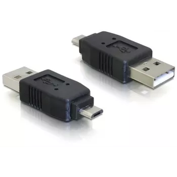 Adapter USB micro-B-pistik USB 2.0 A-isasele DeLOCK 65036 Must