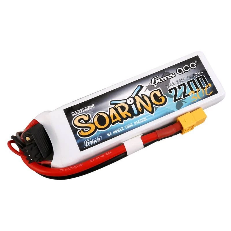 Gens Ace G-Tech Soaring 2200mAh 7.4V 30C 2S1P XT60 Aku