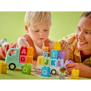 Ehitusmänguasi LEGO DUPLO 10421 ABC Truck, 36 tükki, 2 minifiguuri, vanusele 2+, mõõdud 110×140×70 mm
