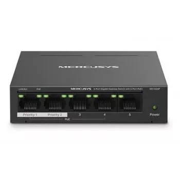 Mercusys 5-pordiline Gigabit lauavõrgulüliti 4 PoE+ pordiga