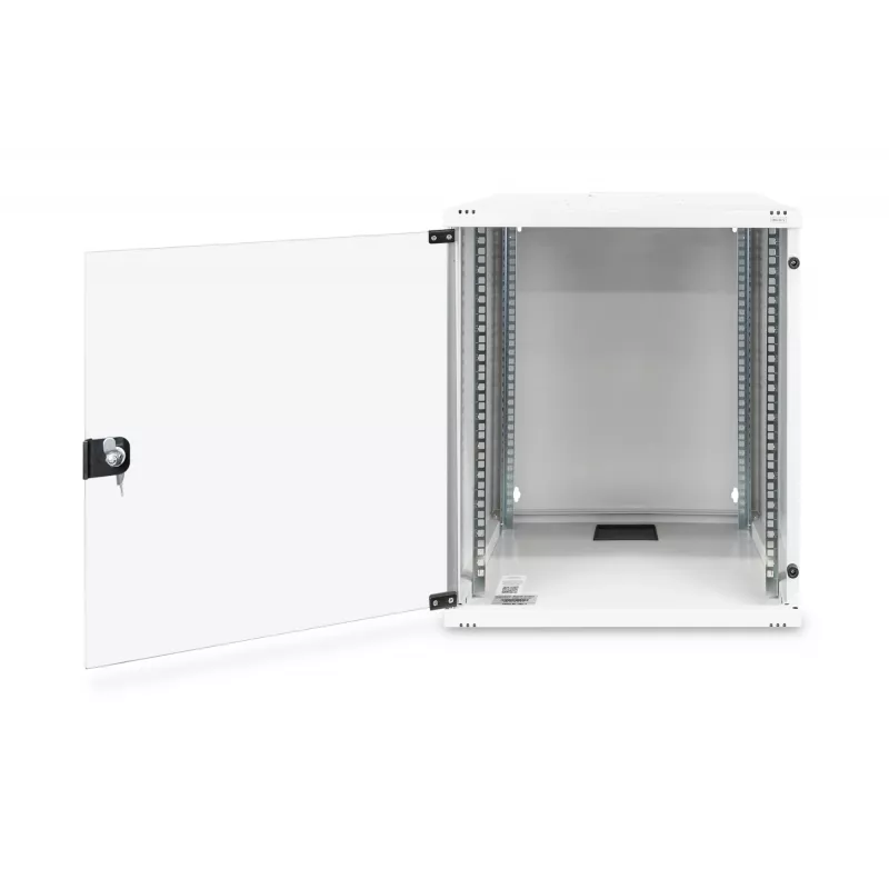 DIGITUS Compact Series DN-19 12-U-S-1 - Seinakapp - Helehall, RAL 7035 - 12U - 48,3 cm (19) (DN-19 12-U-S-1)