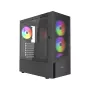 Arvutikorpus GEMBIRD Fornax 4300 Midi Tower ATX, karastatud klaas, 2×3,5-tollist pesa, 3×2,5-tollist pesa, ARGB-ventilaatorite tugi, USB 3.2 Gen1