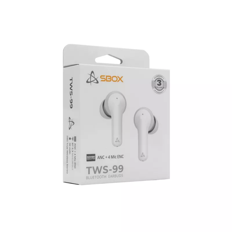 Kõrvaklapid SBOX EB-TWS99 Valge