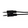 Microconnect AUDLL5 helikaabel 5 m 3,5 mm Must
