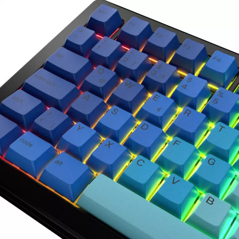 Keycaps GLORIOUS GPBT Gradient ISO Layout DE — PBT klahvikomplekt, ISO Saksa paigutus