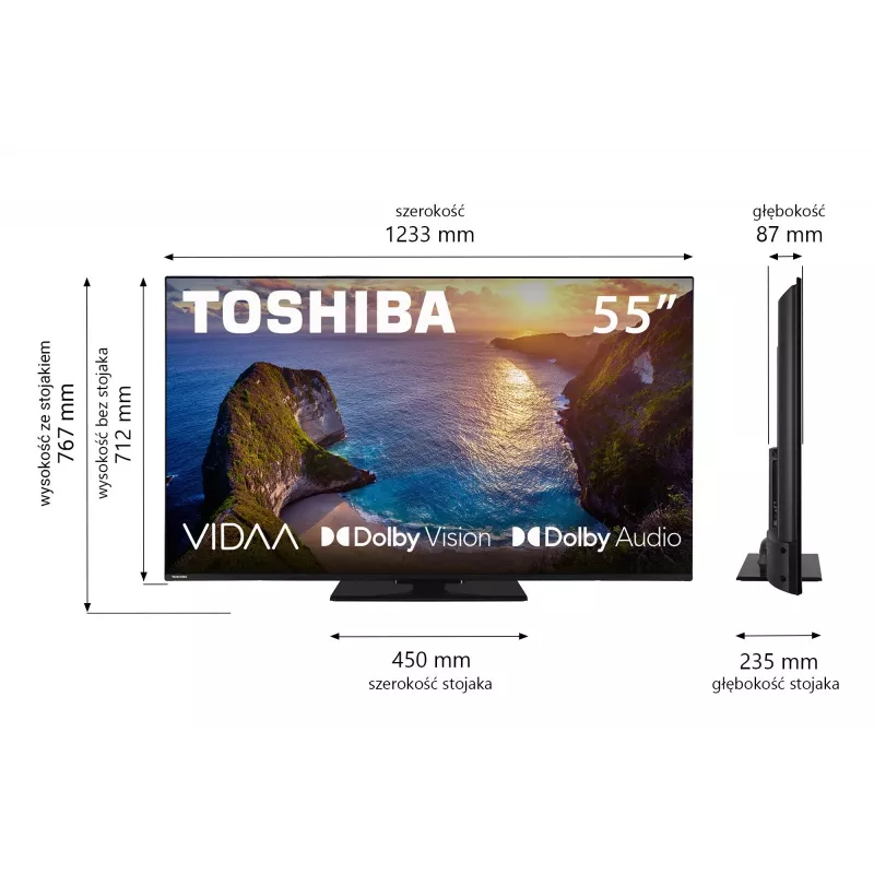 TV Toshiba 50UV3463DG 55-tolline 4K Ultra HD DLED 3840 x 2160