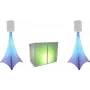 EUROLITE lame Light Set AKKU 2x 3W LED riba koos alusega — kaasaskantav laetav LED-ribakomplekt