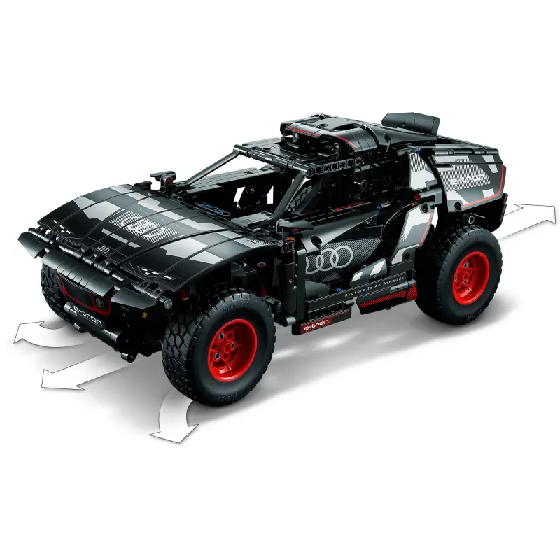 LEGO Technic maastikusõiduki mudelikomplekt Audi RS Q e-tron 42160 — 914 tükki, soovitatav vanus 10+