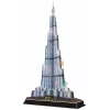 CubicFun L133H 3D pusle Burj Khalifa (Light), 136 osa, LED-valgustusega