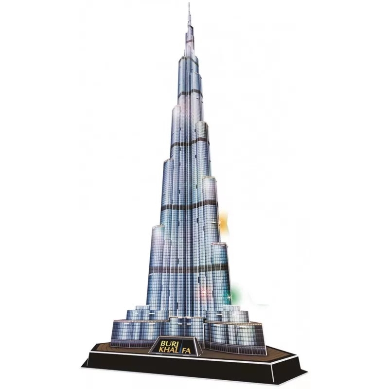 CubicFun L133H 3D pusle Burj Khalifa (Light), 136 osa, LED-valgustusega
