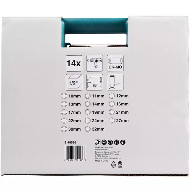 Makita E-16586 löögipesa Löögipesade komplekt Must, Roheline
