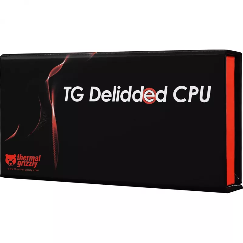 Thermal Grizzly delidded AMD Ryzen 7 9800X3D karbis protsessor ettevalmistatuna otsekontaktiga jahutusradiaatoritele
