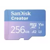 SanDisk Creator MicroSD mälukaart 256GB, kiire andmeedastus kuni 190 MB/s
