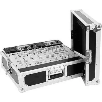 Mikserikohver Omnitronic MCV-19 8HE Variable — lennukohver 19-tollise rack-seadme jaoks, 8U kõrgus, reguleeritav sisepaigutus