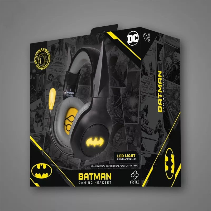 Peakomplekt FR-TEC Gaming Headset Batman eemaldatavate kõrvadega