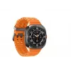 Samsung Galaxy Watch Ultra 3,81 cm (1,5 tolli) AMOLED 47 mm digitaalne 480 x 480 pikslit puuteekraan 4G hall, titaan Wi-Fi GPS (satelliit)