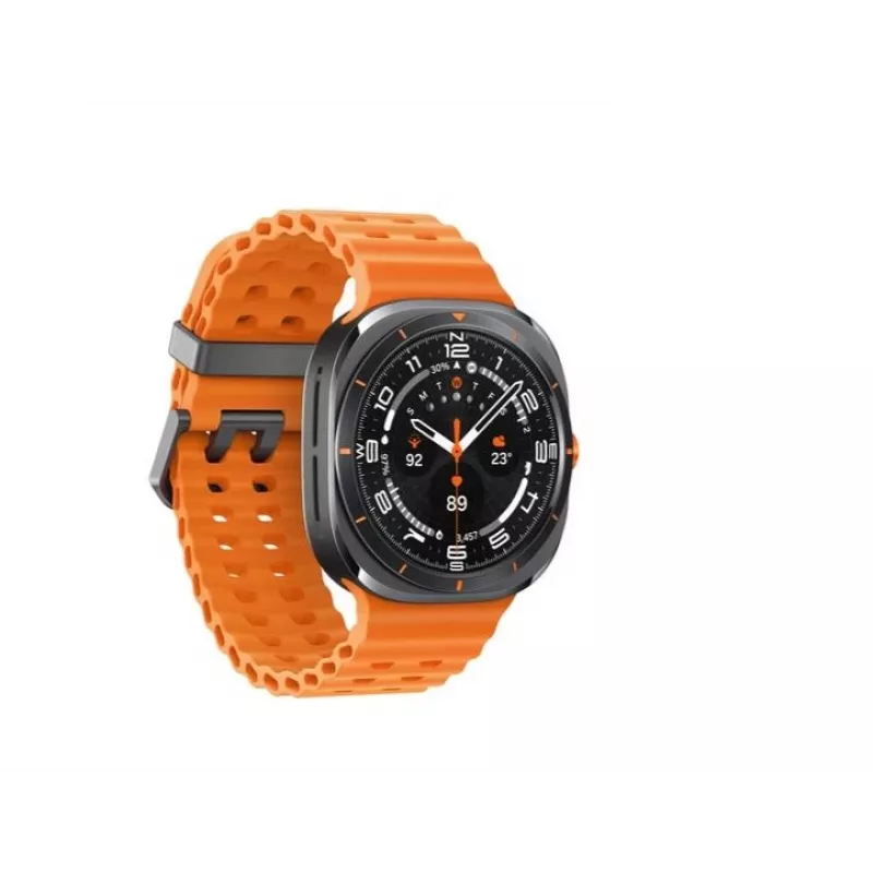 Samsung Galaxy Watch Ultra 3,81 cm (1,5 tolli) AMOLED 47 mm digitaalne 480 x 480 pikslit puuteekraan 4G hall, titaan Wi-Fi GPS (satelliit)