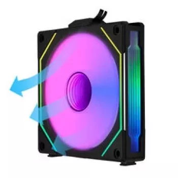 LIAN LI UNI FAN SL-INF 120 ARGB pööratud labadega 3-pakend – must