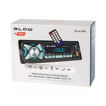 BLOW X-PRO MP3/USB/micro USB/BLUETOOTH autoraadio Must