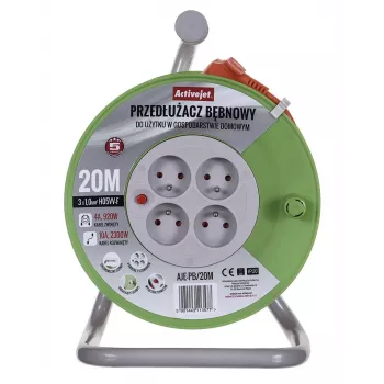 Activejet AJE-PB/20M rulliga pikendusjuhe 20 m