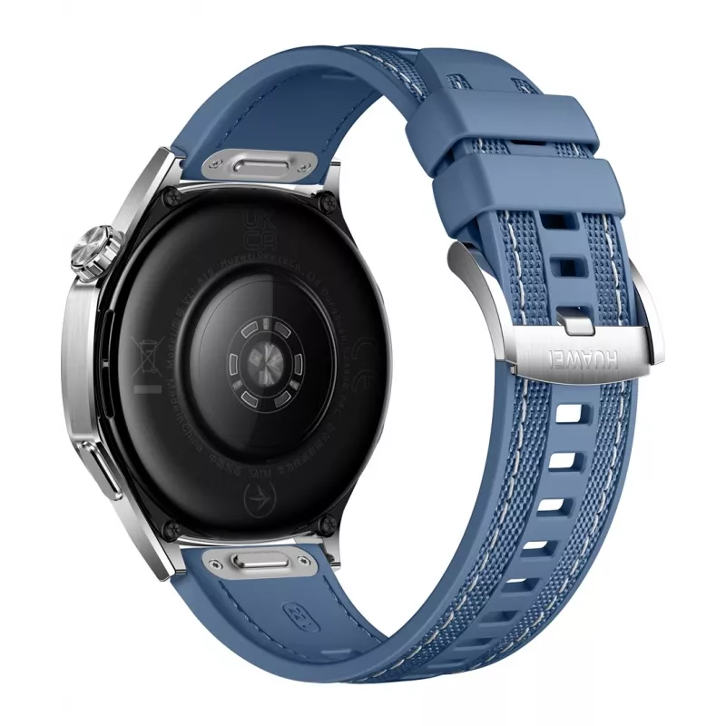 Nutikell HUAWEI WATCH GT5 46mm — 1,43 tolli AMOLED, GPS, 524 mAh, roostevabast terasest korpus, sinine kootud rihm