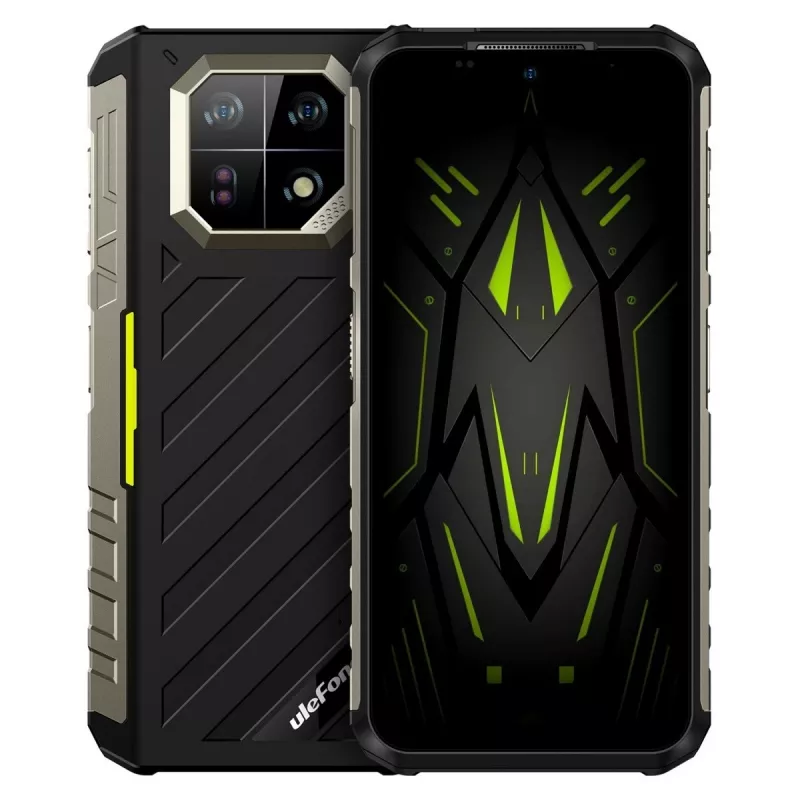 Töökindel nutitelefon UleFone Armor 22 4G, 9GB muutmälu, 128GB salvestusruum, IP69K, roheline
