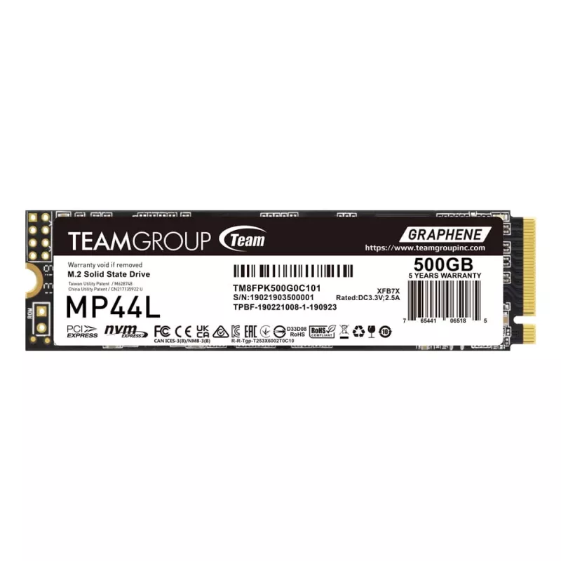 SSD-ketas Team Group 500 GB M.2 PCI Express 4.0 NVMe TM8FPK500G0C101