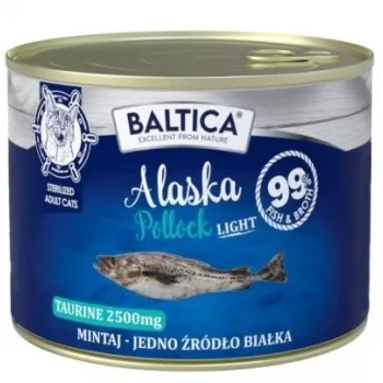 BALTICA Excellent Monoprotein Pollock Light - märg kassitoit - 185g