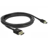 DeLOCK - DisplayPort-kaabel - DisplayPort (M) Mini DisplayPort (M) - 2 m - Must - 8K tugi