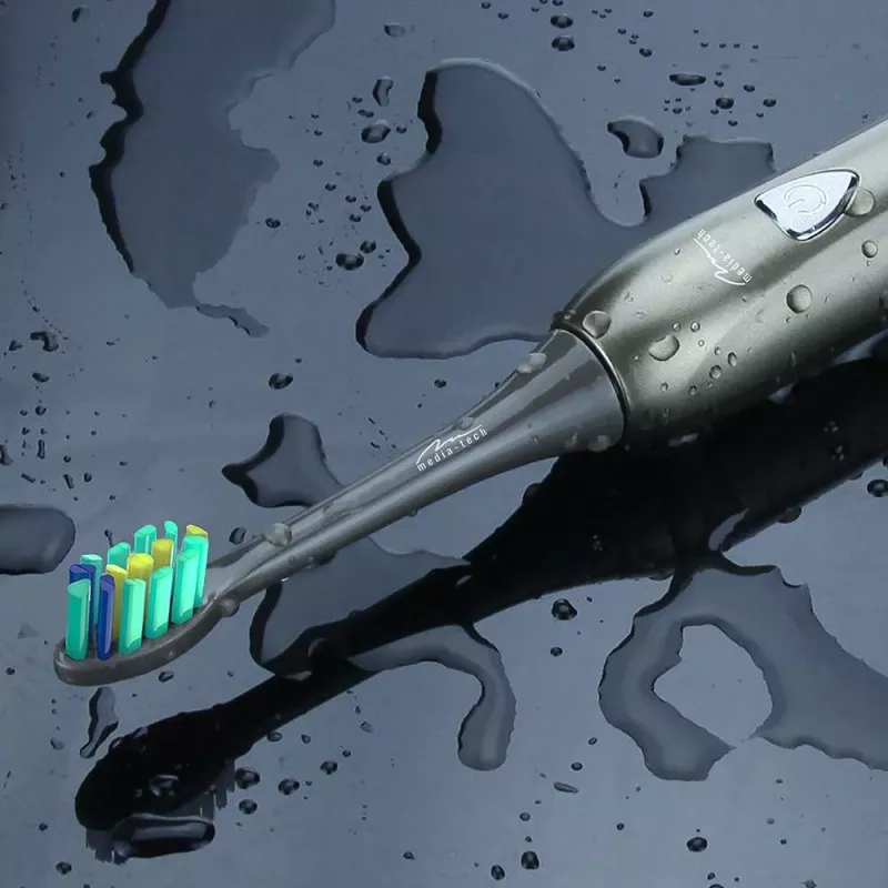 Hambahari Media-Tech SONIC WAVECLEAN täiskasvanutele pruun