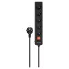 Toitepikendus SAVIO LZ-18 — 5 m kaabel, 5 vahelduvvoolupistikut, siseruumidesse, must, 10 A, 50 Hz