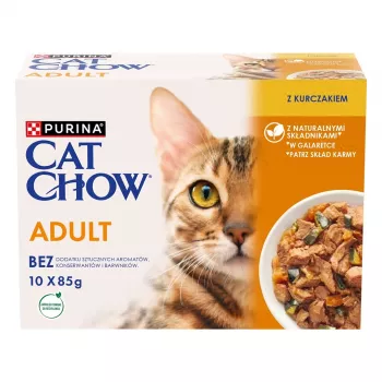 Märg kassitoit Purina Nestlé Adult 1+ 10×85 g — kana, 11,5% valku, 82% niiskust