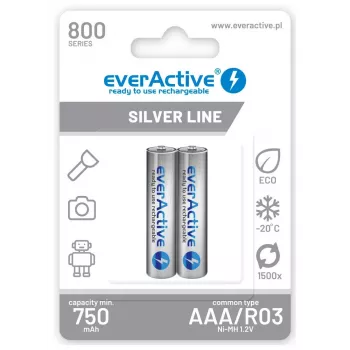 Laetav aku everActive EVHRL03-800 AAA NiMH 1,2 V, silindriline, 4 tk pakendis