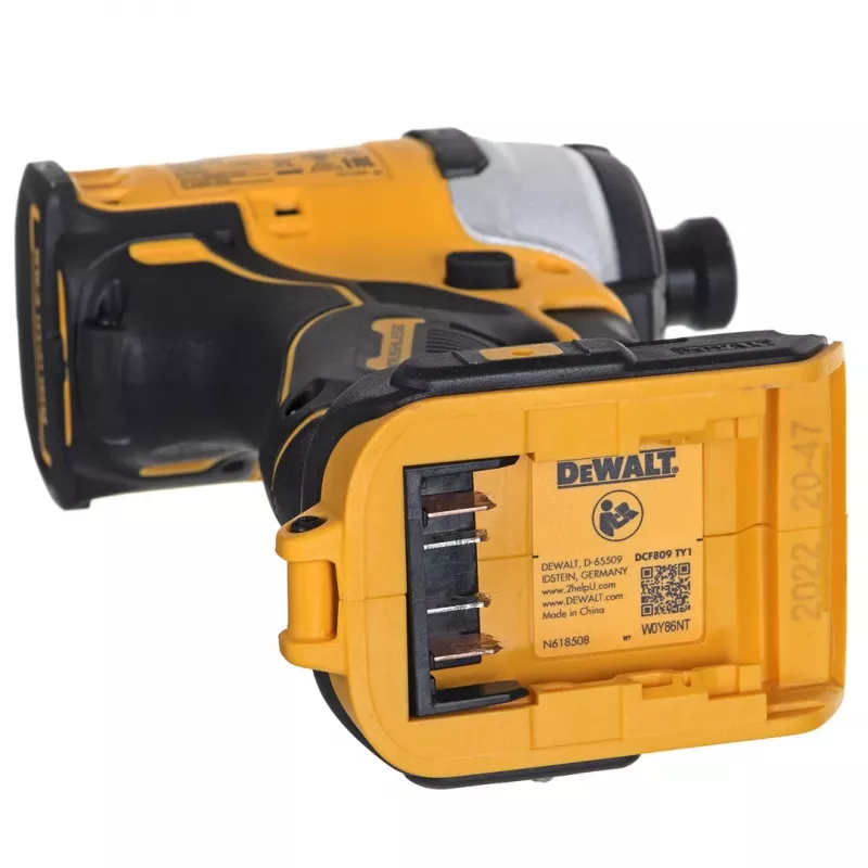Juhtmeta tööriistakomplekt DeWalt DCK2062M2T — 18V, DCD709 puur + DCF809 1/4-tolline löökkruvikeeraja, 2×4,0Ah akud, TSTAK II kohver